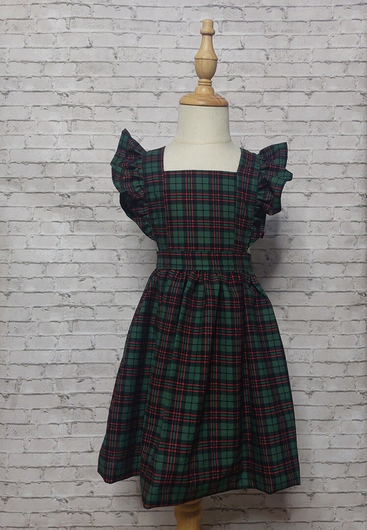 Christmas Plaid Pinafore | MakerPlace by Michaels Christmas Plaid Pinafore | MakerPlace by Michaels
